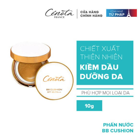 Phấn nước che khuyết điểm, kiềm dầu Cenota BB Cushion 10g