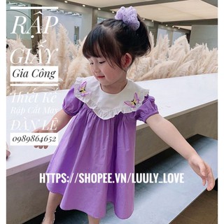 Rập váy tiểu thư cho bé gái(1-10t) mã 1090