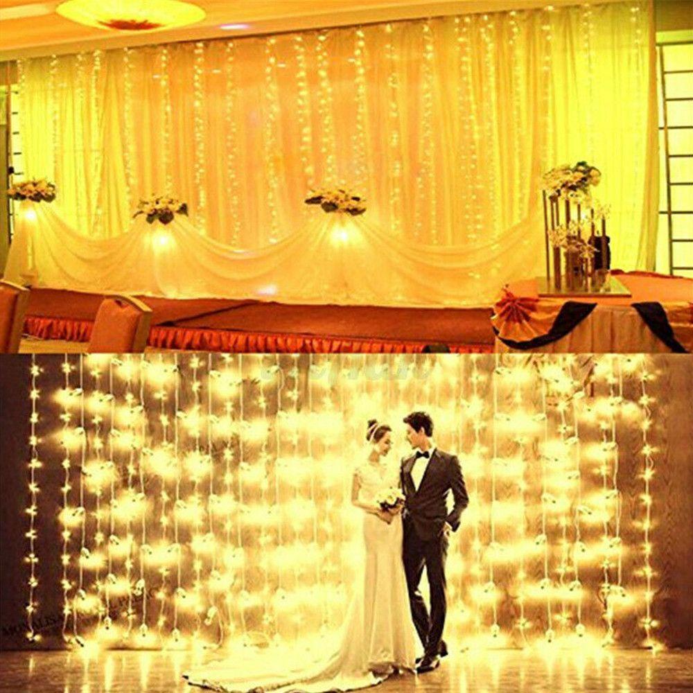 LAKAMIER Rèm Đèn LED Chống Thấm Nước Trang Trí Phòng Ngủ