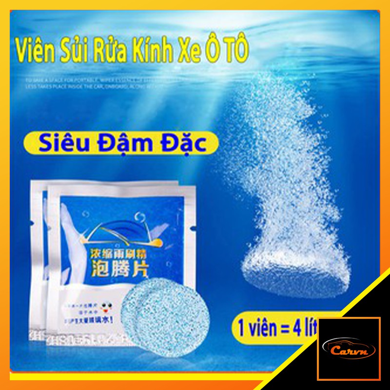 Viên Sủi, nước rửa Kính Ô Tô - tẩy sạch kính, tạo hiệu ứng lá sen