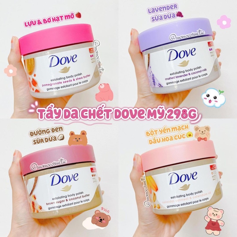 Tẩy da chết body Dove