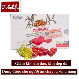 Viên uống Omega7- Giảm Khô Âm Đạo, Dưỡng Ẩm, Làm Đẹp Da, Giảm Khô Mắt (Hộp 10 viên)- Đạt chuẩn GMP