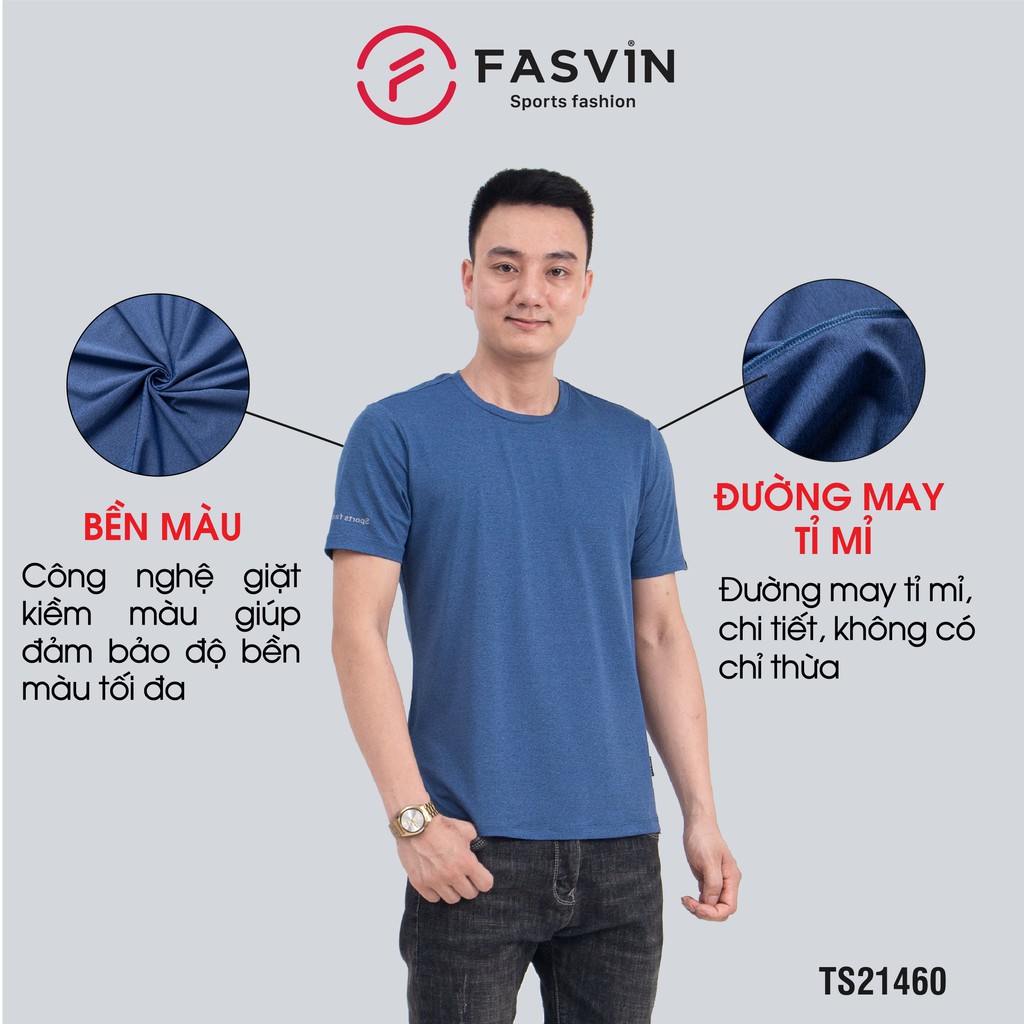 Áo thun thể thao nam Fasvin TS21460.SG chất vải poly mềm mại thoải mái co giãn tốt | BigBuy360 - bigbuy360.vn