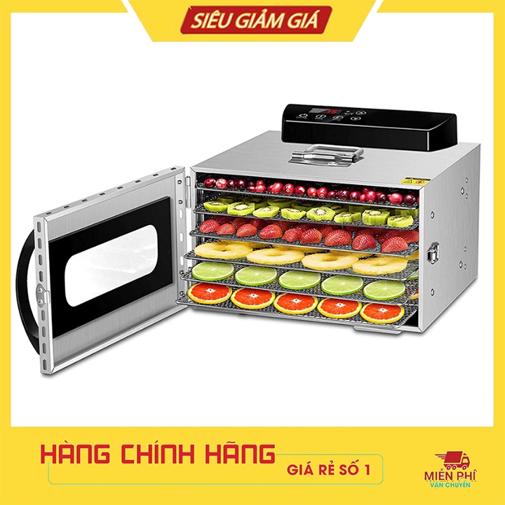 Máy sấy củ quả 6 khay đa năng sấy nông sản, thực phẩm, hoa quả, thảo dược