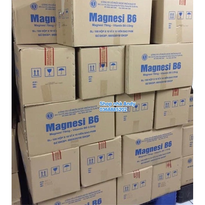 Magnesi B6 hộp 100 viên - Bổ sung magie và vitamin B6 cho cơ thể