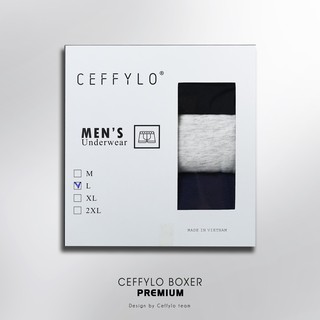Combo 3 Quần Lót Boxer Nam CEFFYLO Chất Cotton Kết Hợp Spandex Co Giãn Thoáng Khí - POLIDO