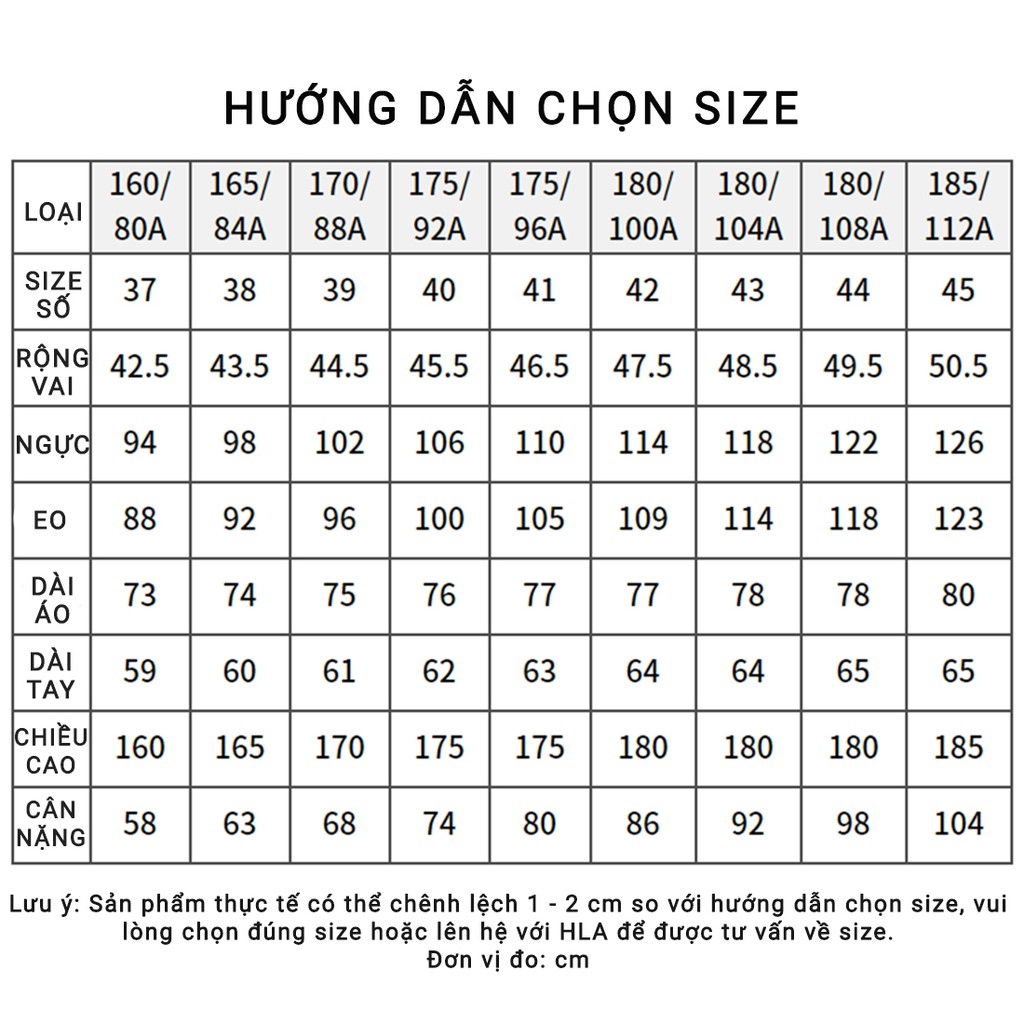 Áo Sơ Mi Nam Dài Tay HLA Simple and Pure Color Long Sleeve Formal Shirt