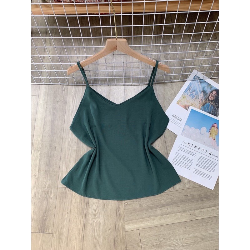 Áo hai dây cổ tim kèm bảng màu | BigBuy360 - bigbuy360.vn