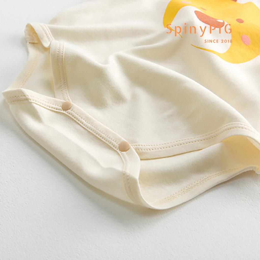 Bộ body cho bé sơ sinh 0-2 tuổi sát nách body chip cotton tự nhiên không chất tẩy nhuộm cho bé trai bé gái mùa hè thu