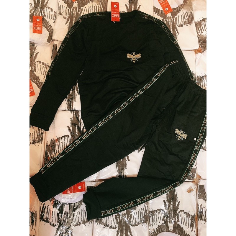 Đồ bộ nỉ nam thu đông dài tay LOGO ong | BigBuy360 - bigbuy360.vn