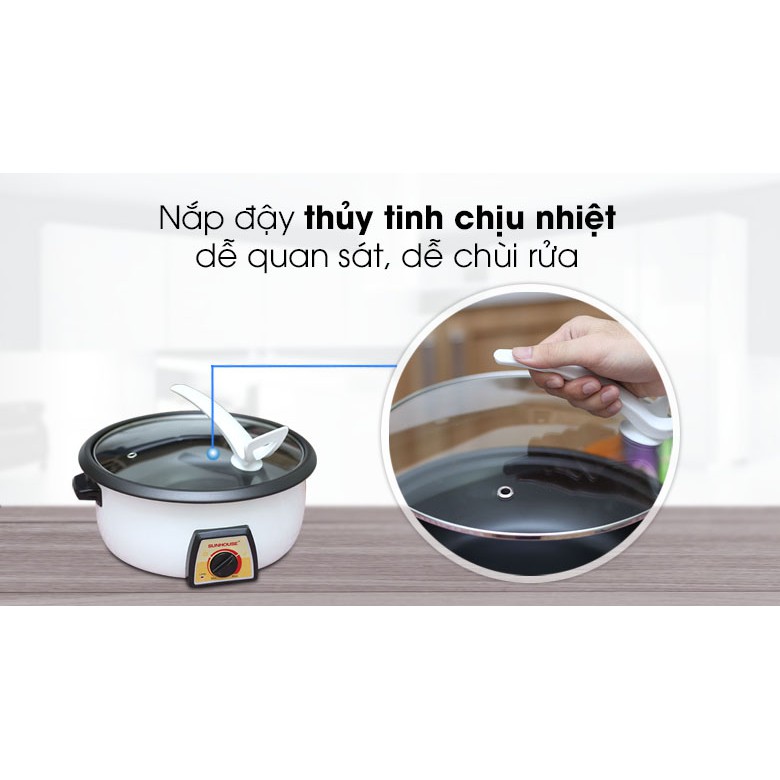 Lẩu điện cao cấp Sunhouse SHD4521