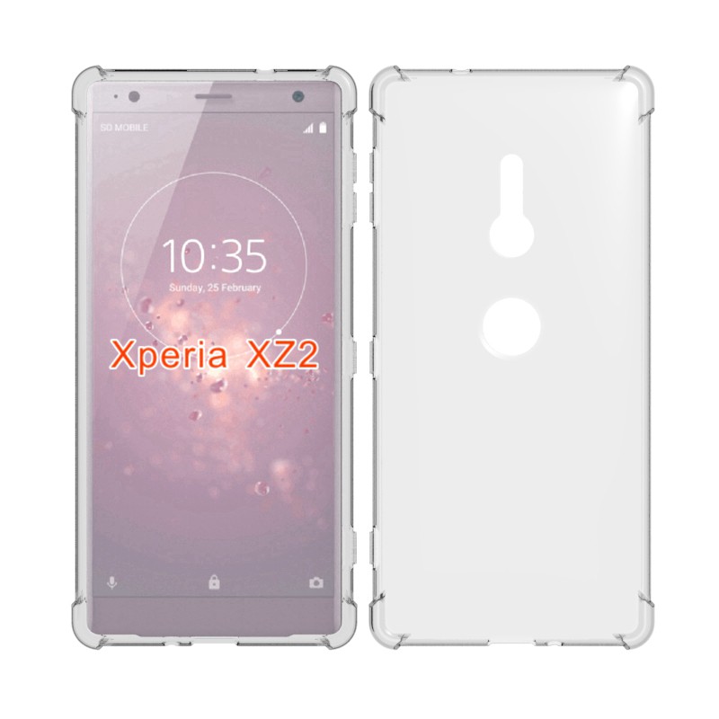 Ốp điện thoại silicone TPU mềm trong suốt cho sony Xperia XZ1 XZ2 premium