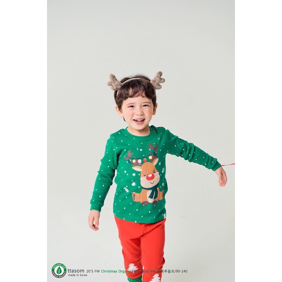 Quần áo trẻ em - Bộ dài tay TTasom Noel bé trai mẫu tuần lộc #Kokid