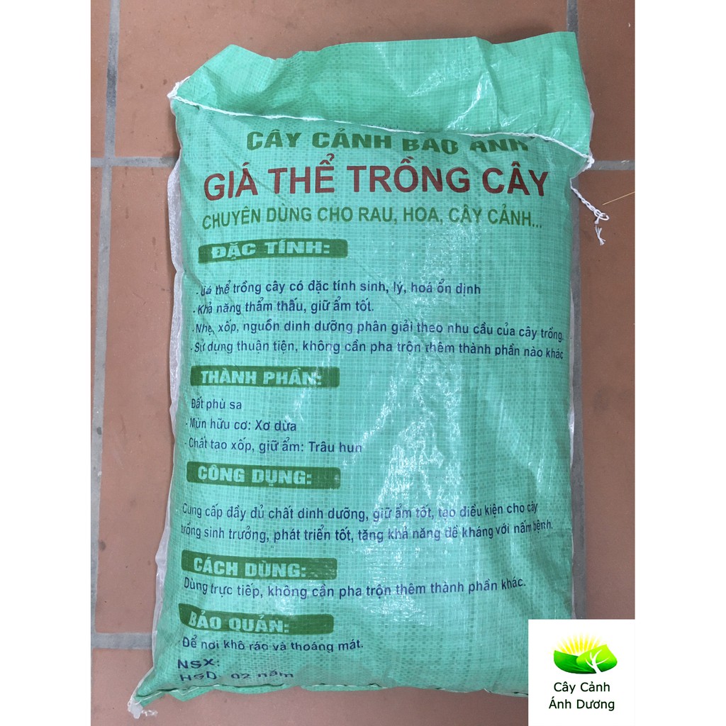 Đất sạch hữu cơ trồng rau, hoa, cây cảnh Bảo Anh 15dm3