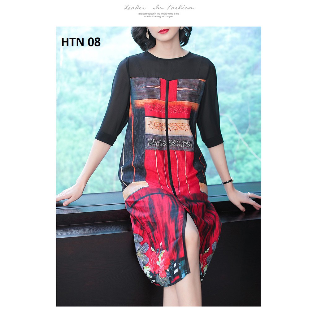 Siêu đẹp-Váy đầm trung niên cao cấp, duyên dáng, sang trọng - LH08