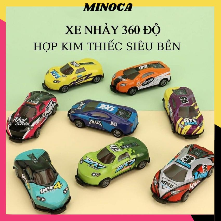 Đồ Chơi Trẻ Em Xe Ô Tô Lật Nhảy 360 Độ Chạy Đà Quán Tính Mini Cho Bé MINOCA H035