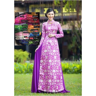 quần váy ống rộng mặc áo dài (dài quần 105cm)