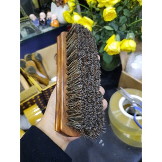 Bàn chải đánh giày lông ngựa cao cấp đánh bóng giày và vệ sinh đồ da