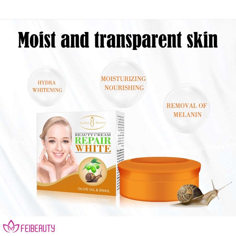 FEIBEU Olive Oil Anti Wrinkle Anti Aging Snail Moist Nourishing Facial Cream Wrinkle Firming Skin Care Snail Care Cream FEIBEU