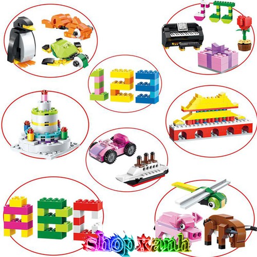 Đồ Chơi Lắp Ghép Trí Tuệ Lego 460 Chi Tiết Tăng Khả Năng Sáng Tạo Cho Bé, Món Quà Ý Nghĩa Mẹ Dành Tặng Bé - GDMK