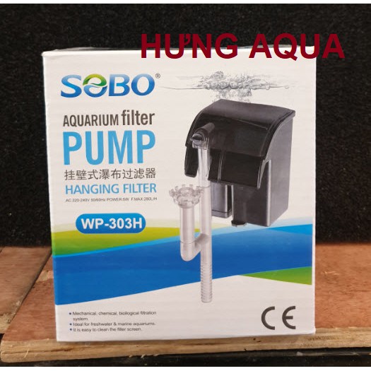 Lọc thác bể cá - lọc thác bể cá mini - lọc treo mini SOBO WP 303H 5W, 606H 8W, 607H 12W Jeneca XP-03 XP-06 (hàng cty)