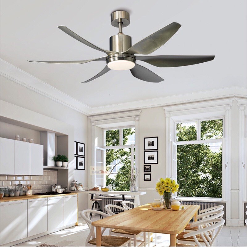 QUẠT TRẦN ĐÈN TRANG TRÍ LÕI ĐỒNG,ĐỘNG CƠ DC,6 CHẾ ĐỘ GIÓ SIÊU MÁT,3 MÀU ÁNH SÁNG,ĐẢO CHIỀU HÚT ẨM MÙA ĐÔNG