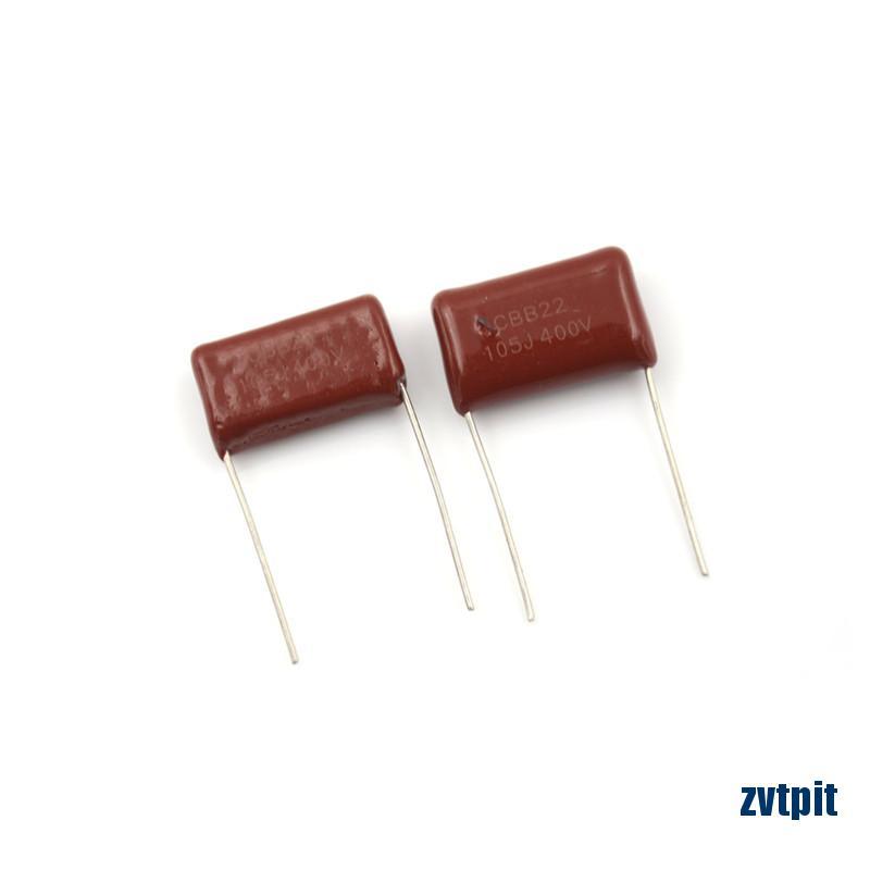 Bộ 10 Tụ Điện Cbb22 400v 105j 1uf 400v / 105j Khoảng Cách Chân 20mm
