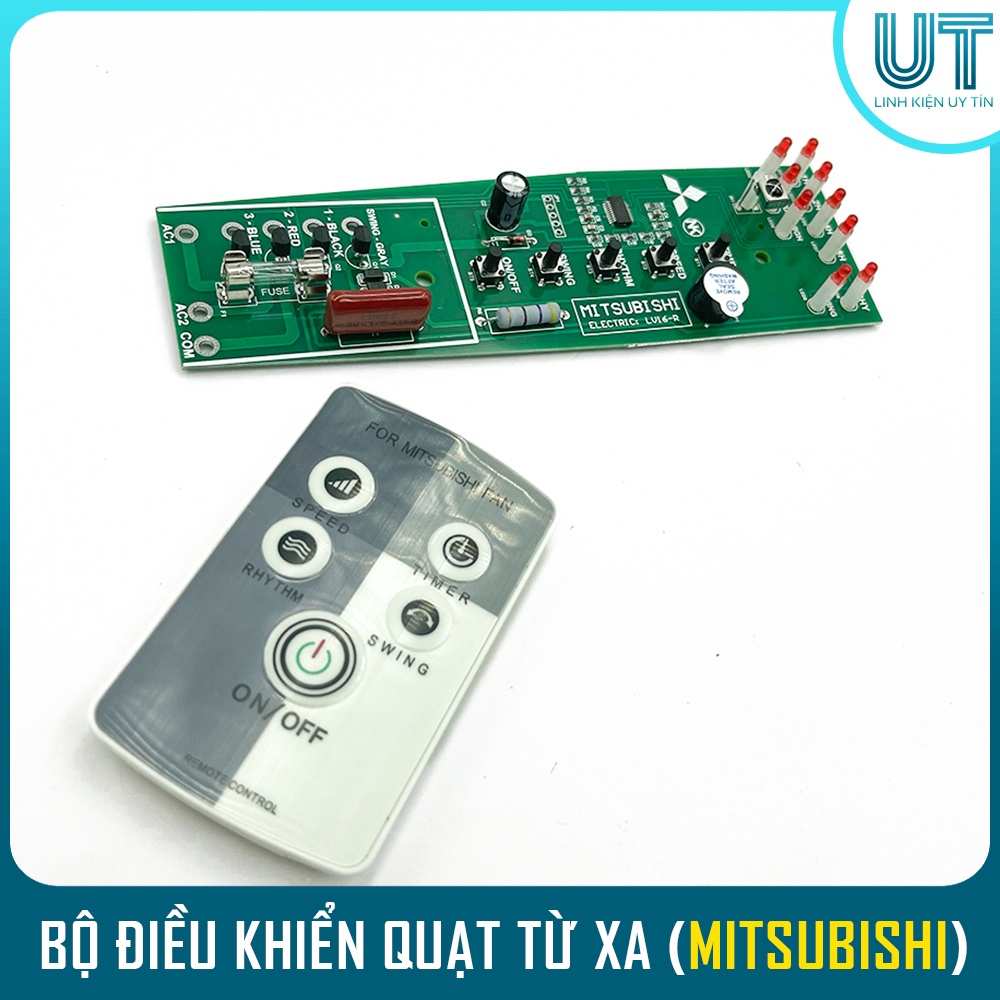 Bộ mạch điều khiển quạt từ xa MITSUBISHI cho QUẠT CÂY QUẠT ĐỨNG LV16-RT/RR/RS ( Chính Hãng )