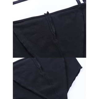 Áo croptop vạt nhọn