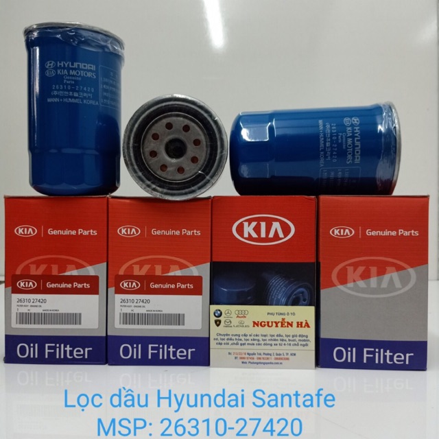 Lọc dầu santafe