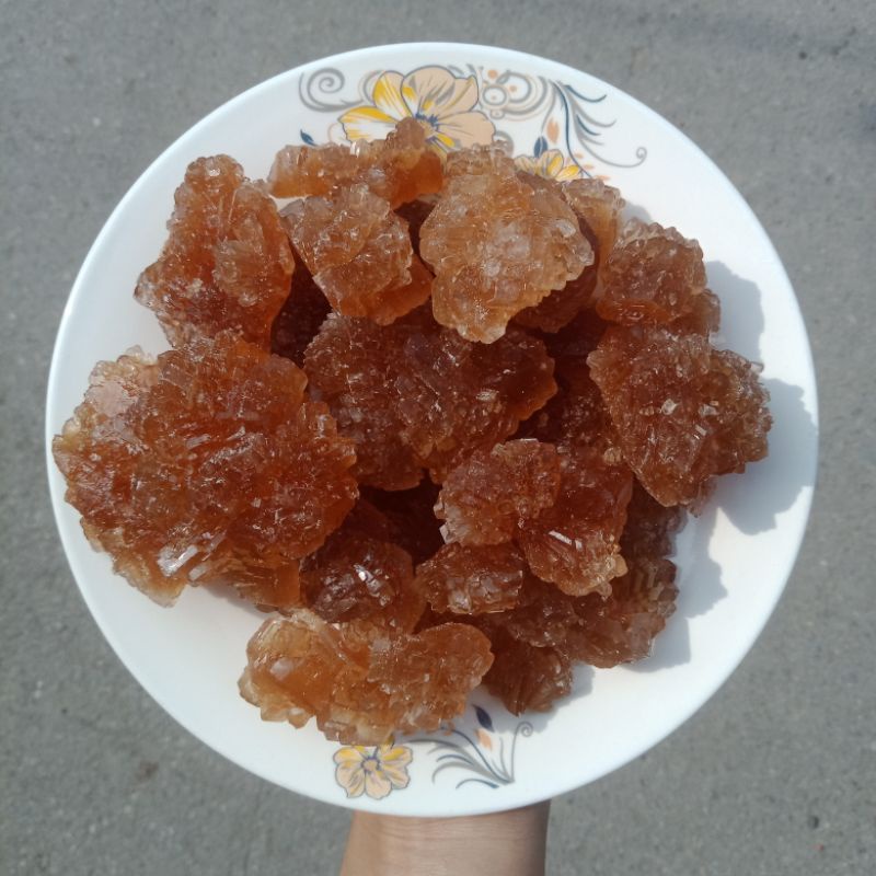 ĐƯỜNG PHÈN MẬT MÍA HỮU CƠ, KẾT TINH TỰ NHIÊN, 1KG PHÈN VỠ