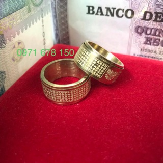 Combo 3 nhẫn Bát Nhã Tâm Kinh Mạ Vàng 24k
