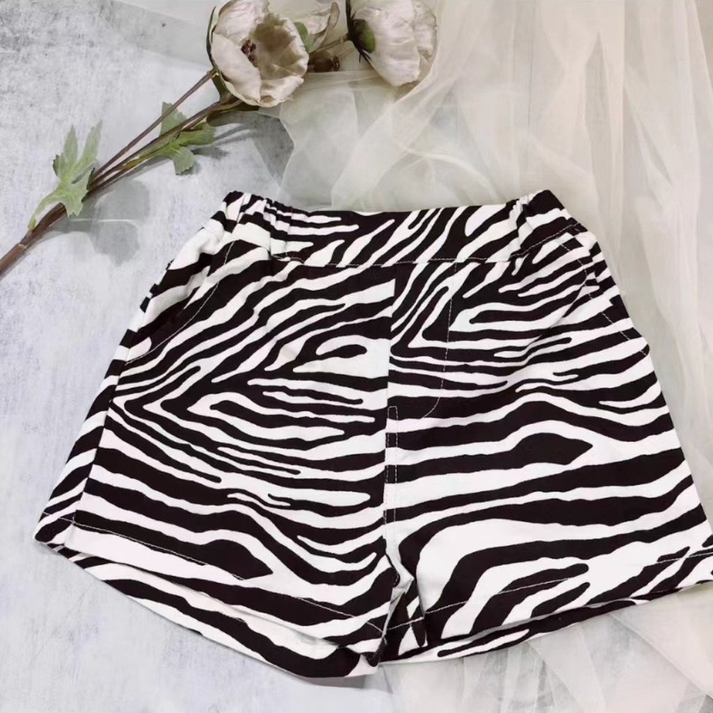 Set Áo Thun Tay Ngắn + Quần Short Thời Trang Mùa Hè Phong Cách Hàn Quốc 48 Giờ Cho Bé Gái