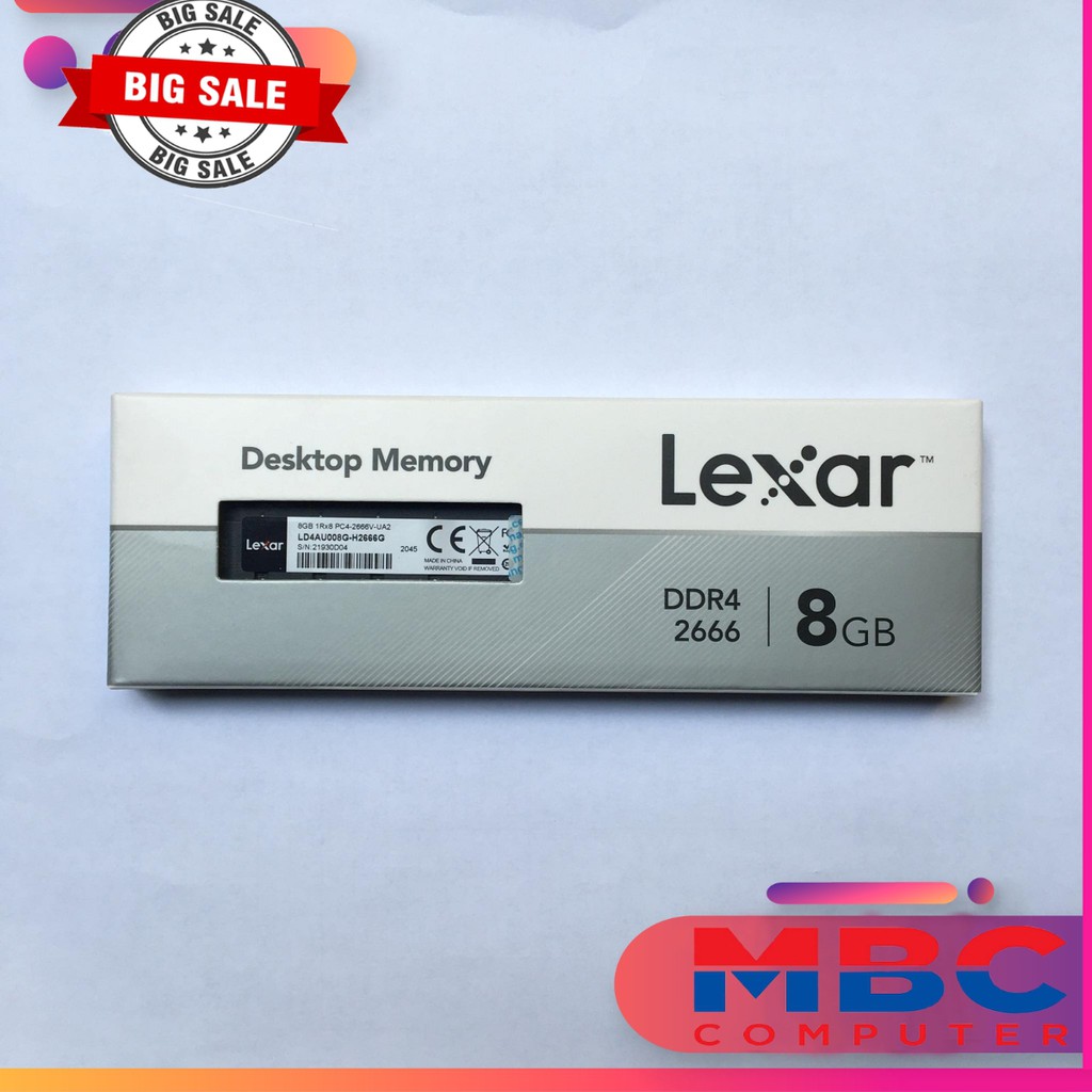 Ram PC Lexar DDR4 8GB/2666 (8GB x1) New-Chính Hãng | BigBuy360 - bigbuy360.vn