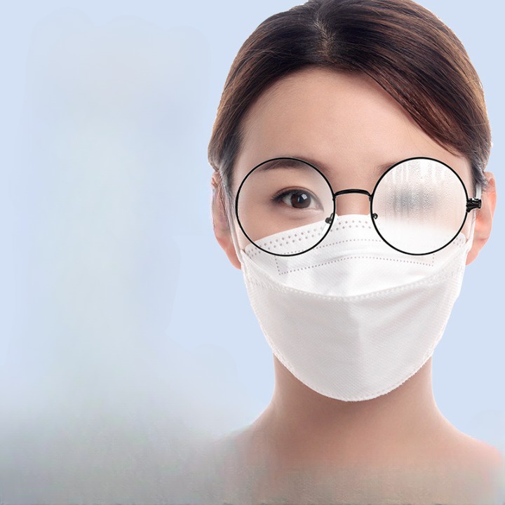 Khăn lau kính chống bám hơi nước Nano hộp 100 miếng, lau sạch nhờn vân tay bụi bẩn trên mắt kính, điện thoại