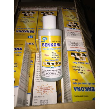 Sale off Thuốc sát khuẩn, khử trùng Benkona (chai 100ml) dùng cho phong lan cực đẹp.