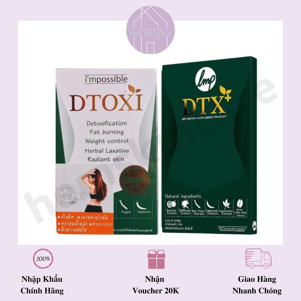 I'm Possible DTOXI - Viên Uống Detox Hỗ Trợ Kiểm Soát Cân Nặng - 1 Vỉ 10 Viên