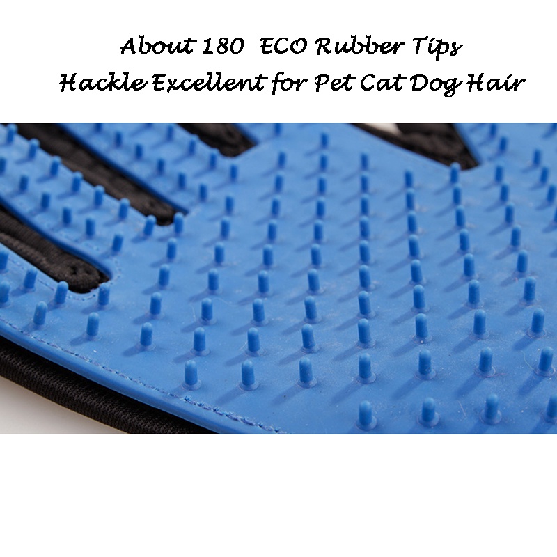 Găng tay chải lông bằng cao su cho thú cưng