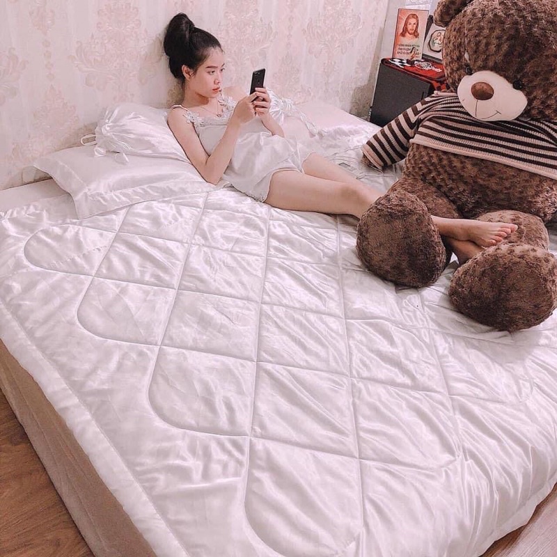 BỘ GA PHI LỤA BÓNG LOẠI 1 - MÀU TRẮNG