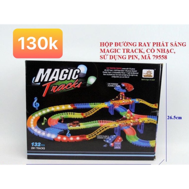 Bộ đồ chơi đường ray phát sáng Magic Track