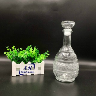 BR08-Bình Đựng Ngâm Sâm Thuỷ Tinh 750ml