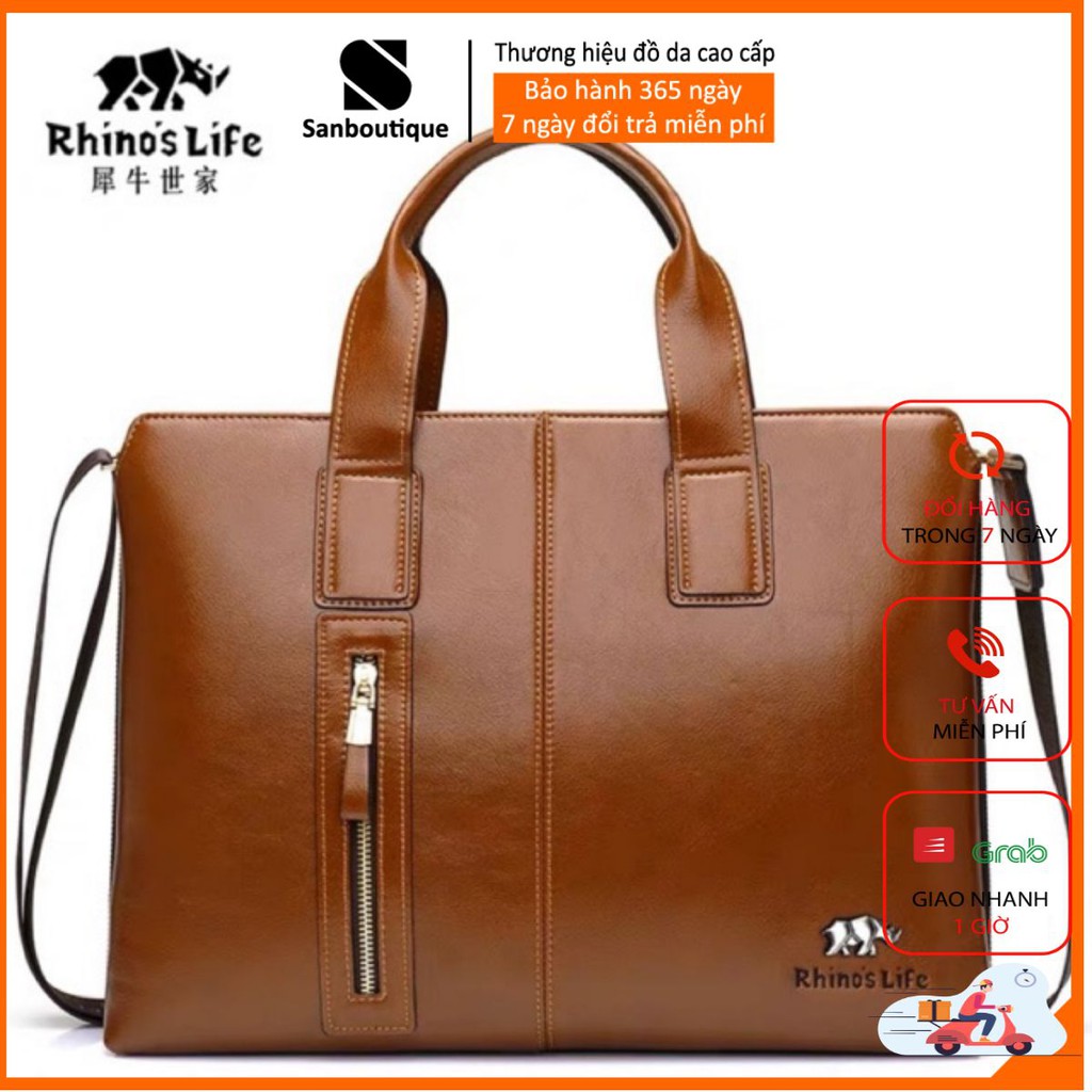 ❤Free Ship❤Cặp da Rhinos Life 8667.cặp da công sở.Túi xách công sở.cặp laptop.Túi xách da cao cấp.Hot Nhất 2020