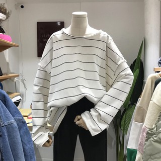 Áo Thun Sweater Kẻ Sọc Ngang( Hình Thật)