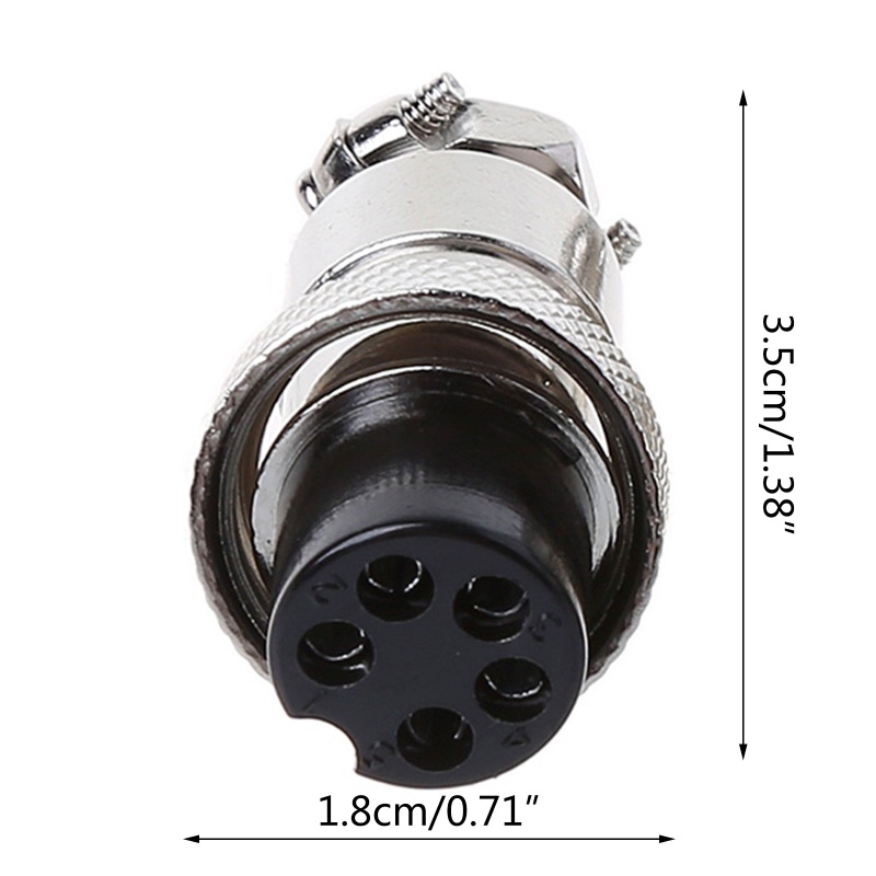 ✿ Phích Cắm Điện Lỗ Cắm 5 Chấu GX16