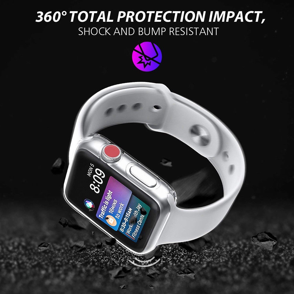 Ốp Bảo Vệ Màn Hình Đồng Hồ Thông Minh Apple Watch 45 / 41 / 44 / 40 / 42 / 38mm Series 8 / 7 / SE / 6 / 5 / 4 / 3 / 2 / 1