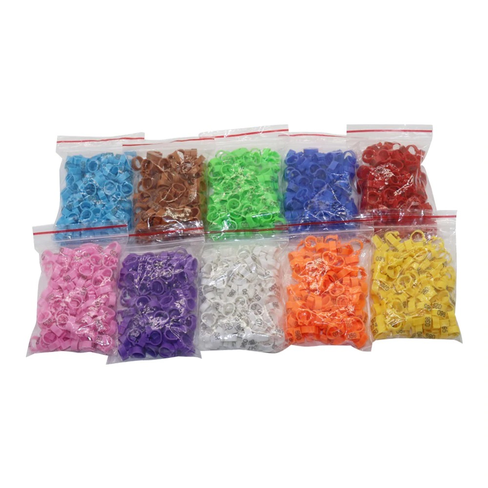 Set 100 vòng chân nhận diện chim bồ câu đường kính 8mm