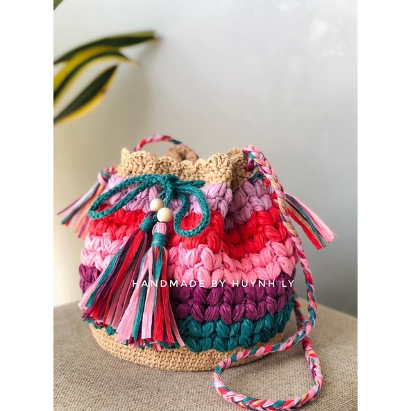 Sợi Airy móc túi/mũ (cuộn 45gr)