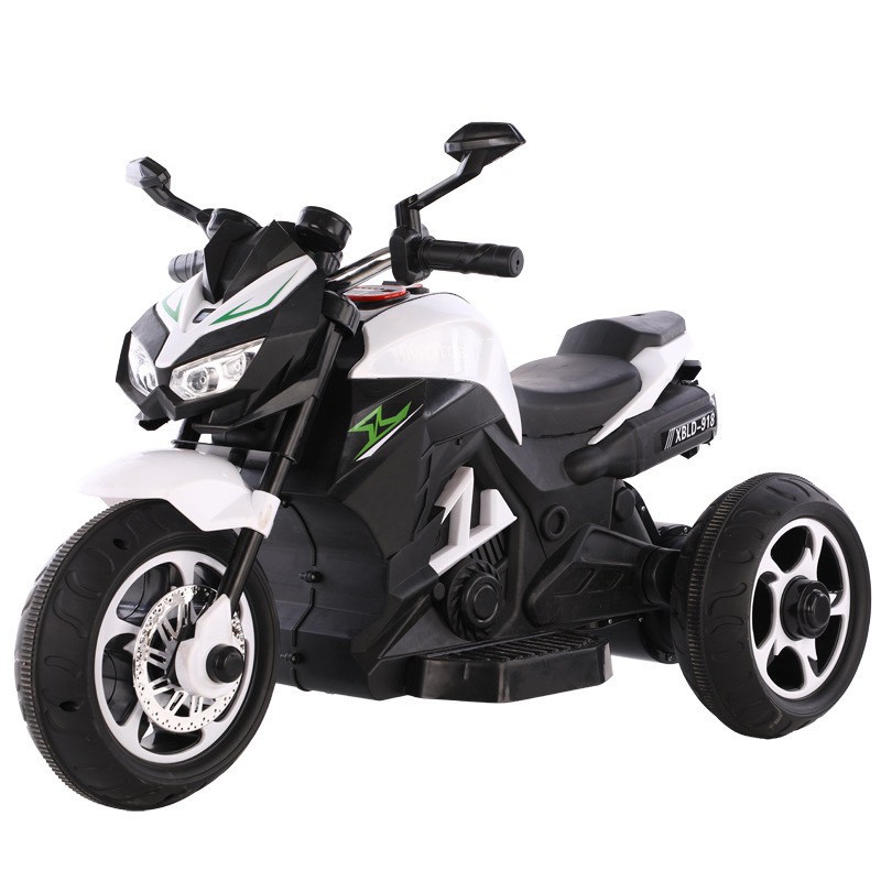 Xe máy điện moto 3 bánh KIDVIET-PRO XBLD 918 đồ chơi vận động cho bé (Đỏ-Trắng-Xanh)