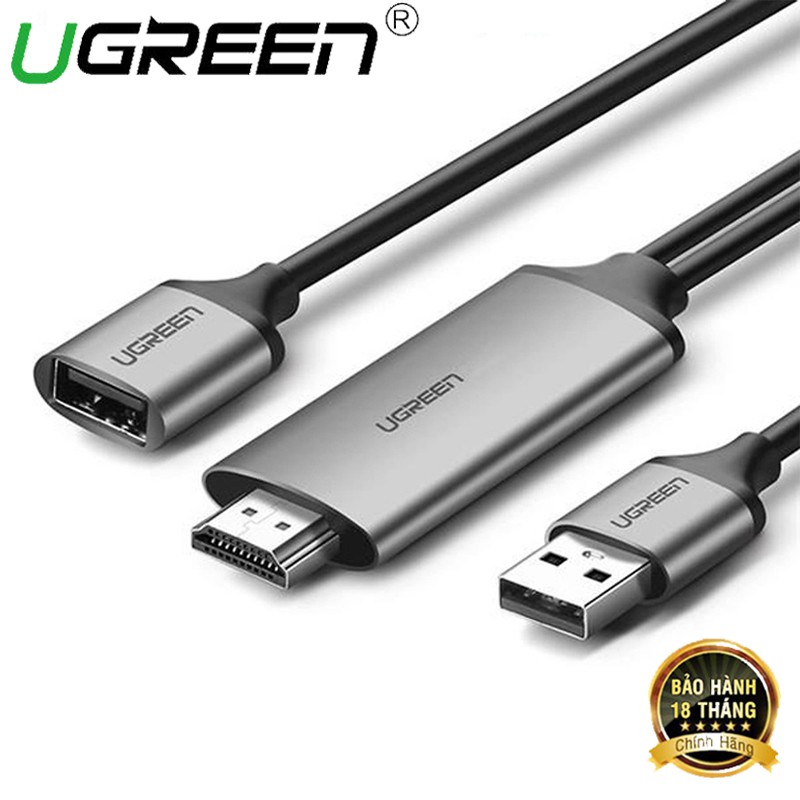 Cáp Kết Nối Điện Thoại với Tivi / Máy chiếu Hỗ trợ Full-HD 1080p Cao Cấp UGREEN 50291 - Hàng Chính Hãng