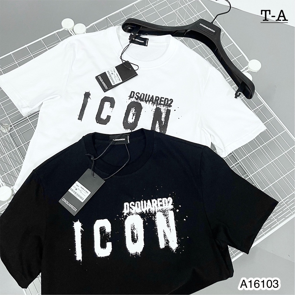 Áo thun cộc tay dsq cho nam nữ - áo phông gvc vải coton mềm - áo phông mặc đôi